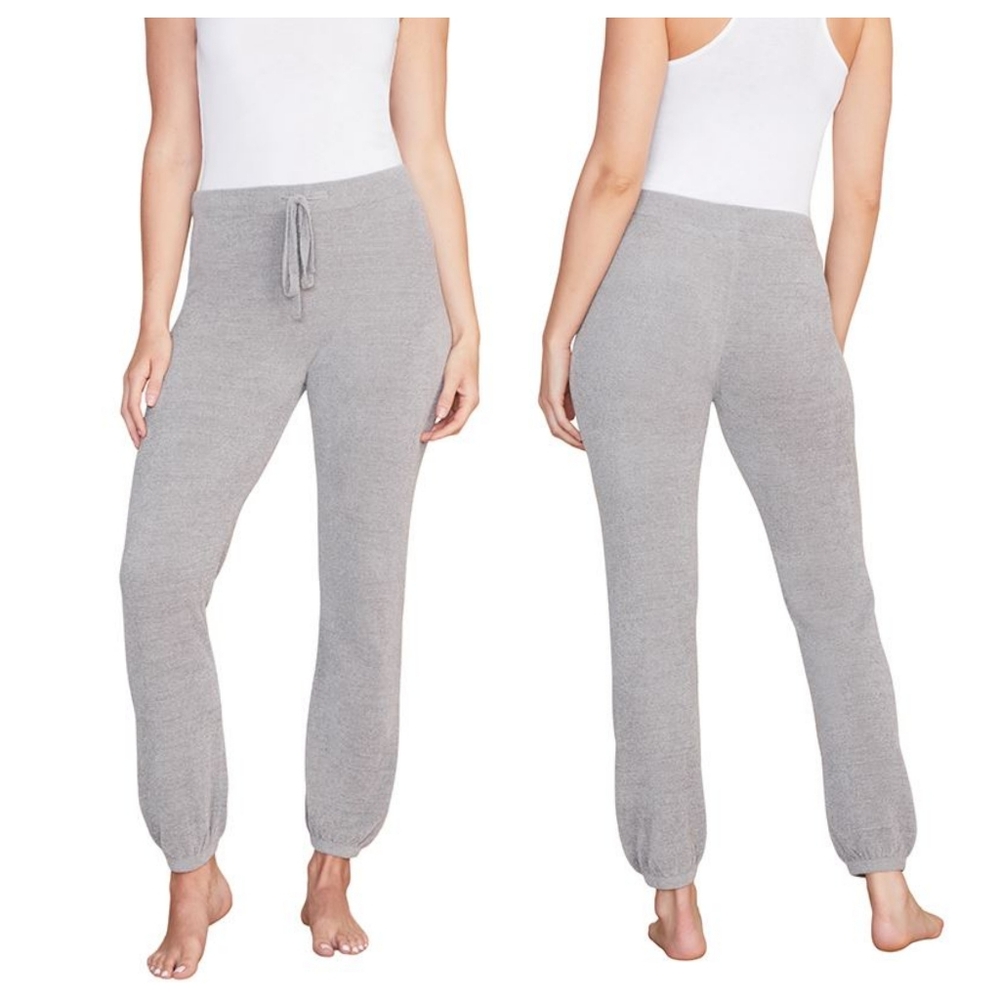 Barefoot Dreams Gray Knit Jogger Pants